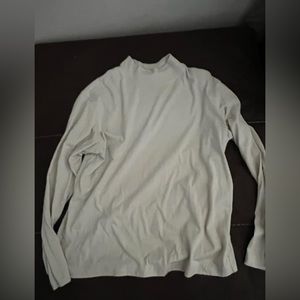 Cream mock neck